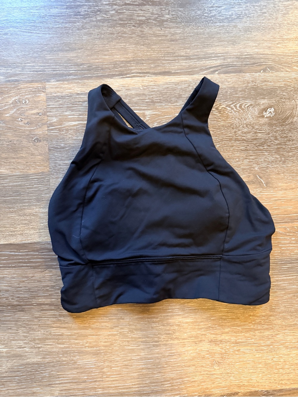 lululemon athletica Black High-Neck Sports Bra Crop - size 6